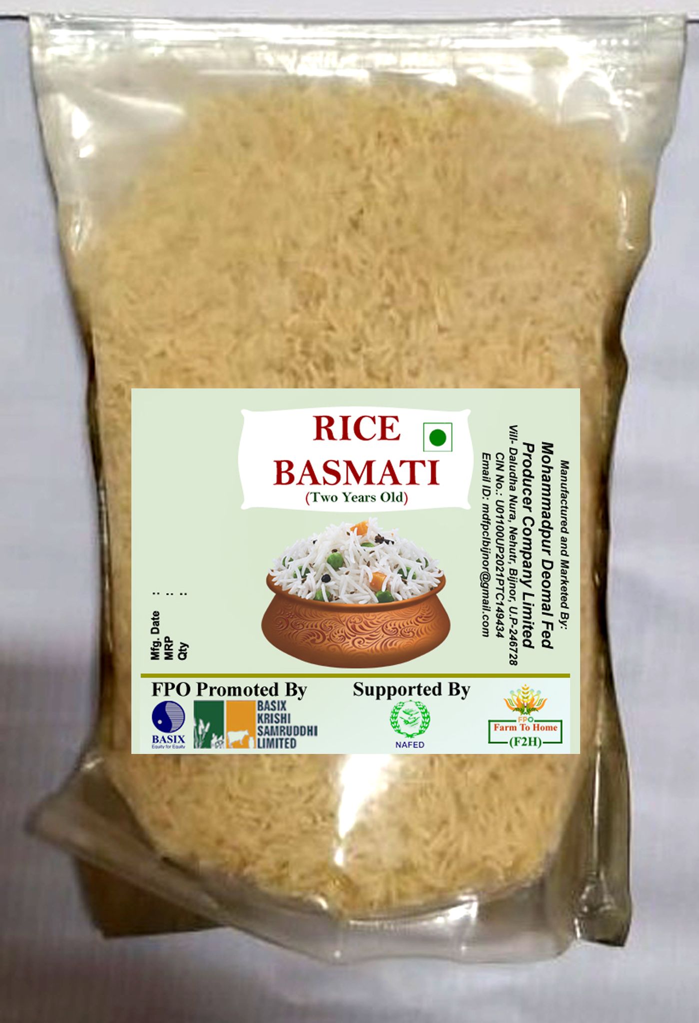 Basmati Rice, suitable for daily cooking, 1 kg