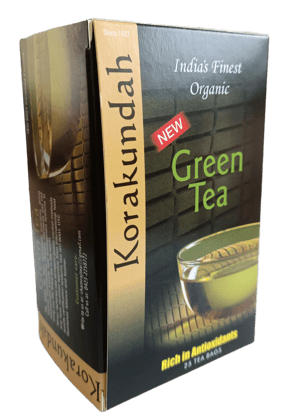 KORAKUNDAH Organic Green Tea | 25 Dip Tea Bags | Pack of 1 | Total 25 Dip Bags | India's Finest Organic Tea | Chamraj Nilgiri Tea