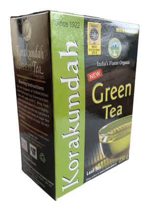 KORAKUNDAH Organic Green Tea 250 g | Pack of 1 | Total 250 g | India's Finest Organic Tea | Rich in Antioxidants | Chamraj Nilgiri Tea