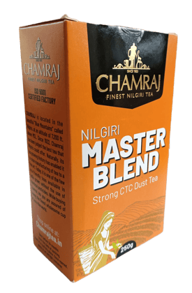 CHAMRAJ Nilgiri Master Blend 250 g | Pack of 1 | Total 250 g | Strong CTC Dust Tea | Finest Nilgiri Tea