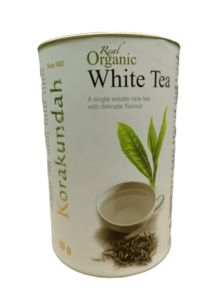 KORAKUNDAH Real Organic White Tea | 50 g | Pack of 1 | A Single Estate Rare Tea with delicate Flavour | Chamraj Nilgiri Tea