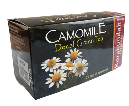 KORAKUNDAH Organic Camomile Decaf Green Tea | 25 Dip Bags | Pack of 1 | Total 25 g | Korakundah Organic Tea