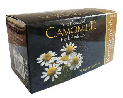 KORAKUNDAH Organic Camomile Herbal Infusion | 25 Dip Bags | Pack of 1 | Total 25 g | Korakundah Organic Tea| Chamraj Nilgiri Tea