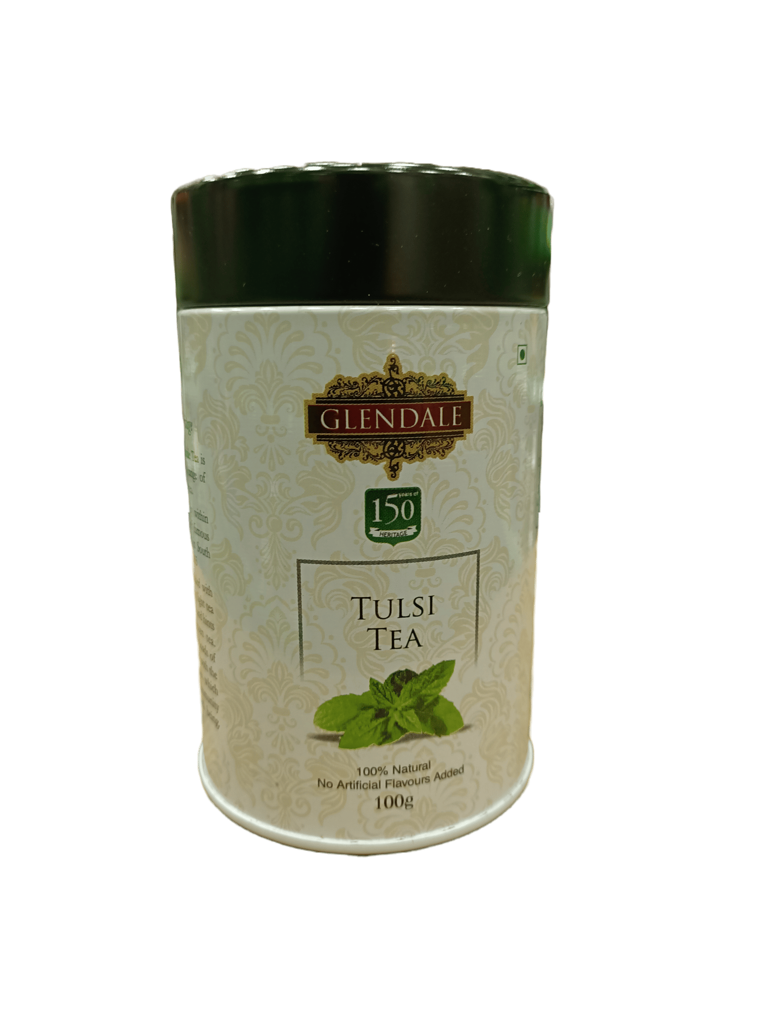 GLENDALE Tulsi Tea | 100 g | Pack of 1 | Total 100 g | High Grown Nilgiri Tea | 100% Natural | No Artificial Flavours Added