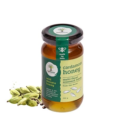 LAST FOREST Cardamom Honey | 250 g | Pack of 1 | Finest Nilgiri Honey