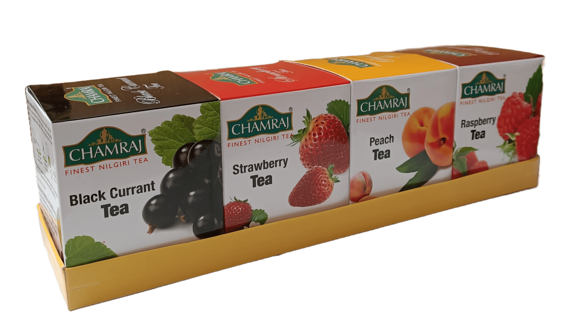 CHAMRAJ Fruit Pack | 10 Dip Tea Bags in Each Flavour | Total 40 Dip Tea Bags | Finest Nilgiri Tea