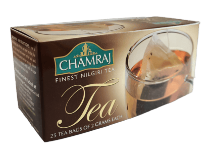 CHAMRAJ Black Tea | 25 Dip Tea Bags of 2 grams each | Pack of 1 | Total 50 g | Finest Nilgiri Tea