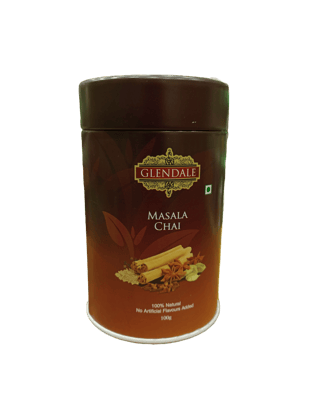 GLENDALE Masala Chai 100 g | Pack of 1 | Total 100 g | High Grown Nilgiri Tea | 100 % Natural | No Artificial Flavours Added