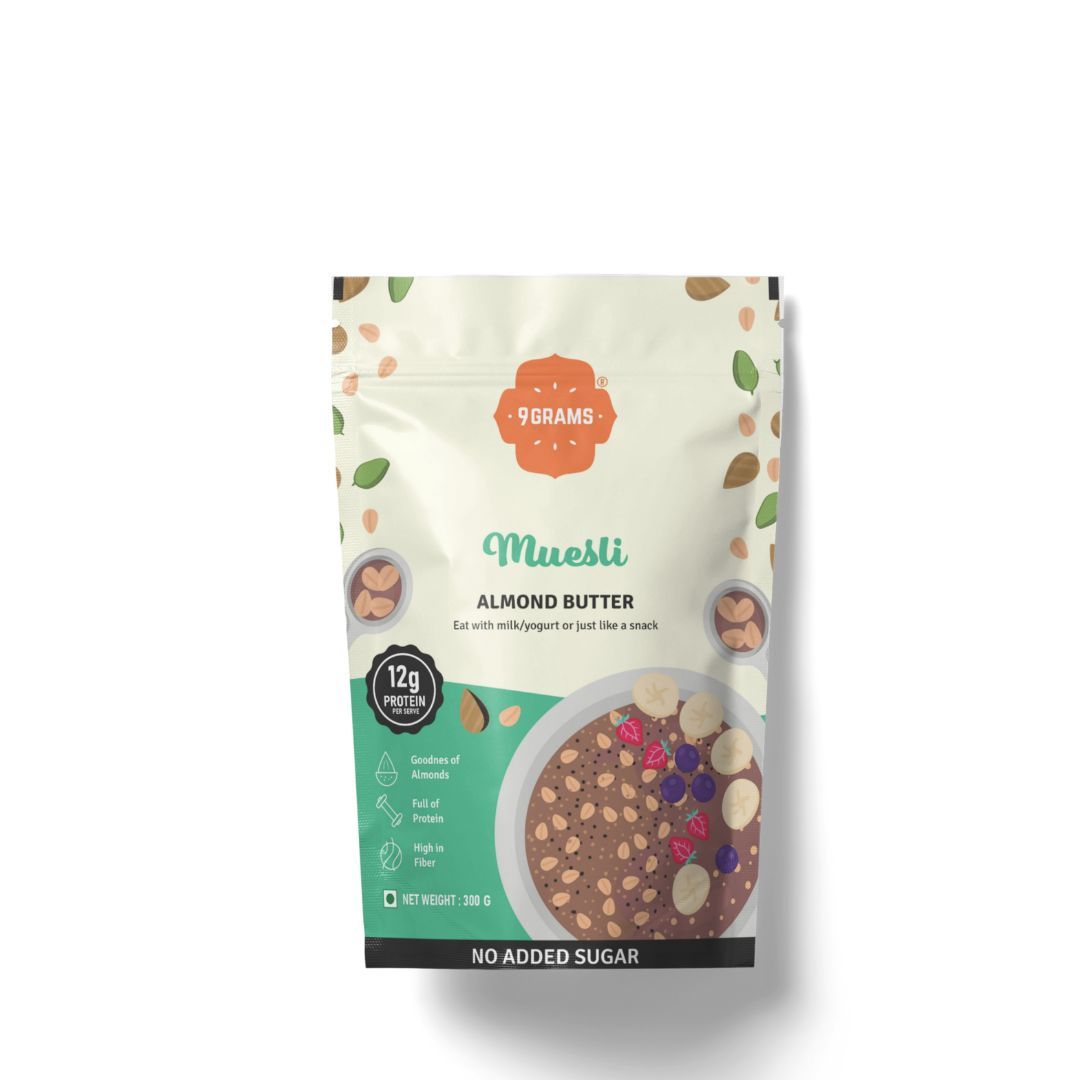 9GRAMS Whole grain Muesli-Almond Butter