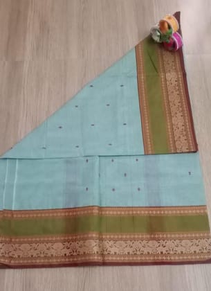 Putta Cotton Saree With Blouse