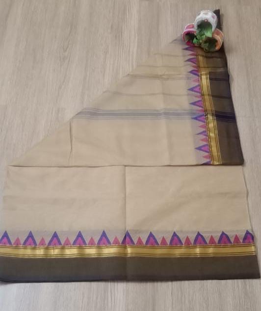 Putta Cotton Saree With Blouse