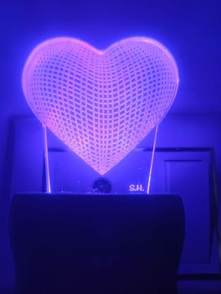 Unique 3D LED Night Lamp for Bedroom - Multicolor Changing Design