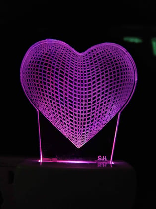 Modern and Mesmerizing 3D Illusion LED Night Lamp for Bedroom