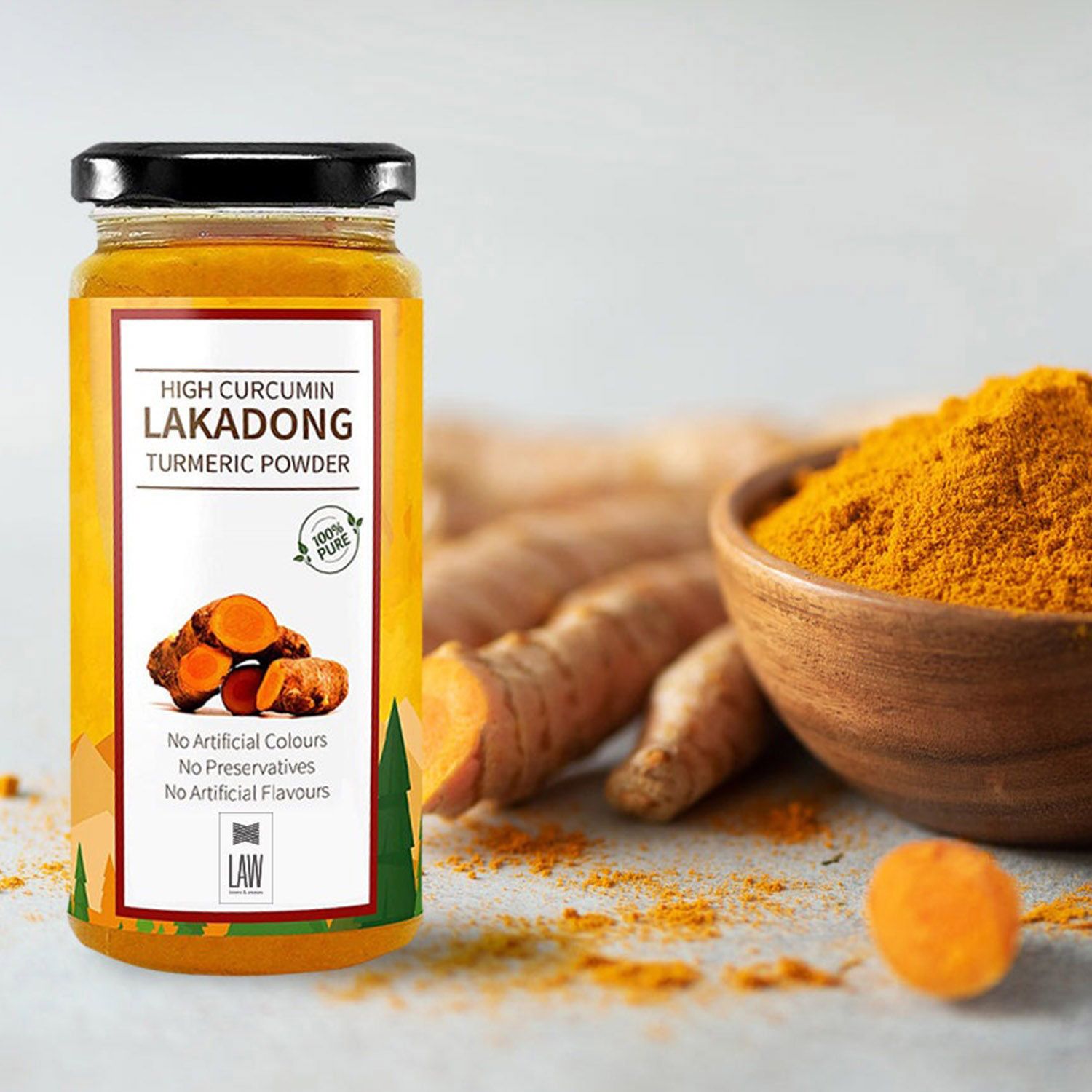 High Curcumin Lakadong Turmeric Powder – Directly sourced from the organic farmers of Lakadong Village – East and West Jantia Hills of Meghalaya