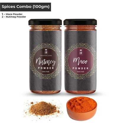 Combo Offer (100 gm Nutmeg Powder + 100 gm Mace Powder)