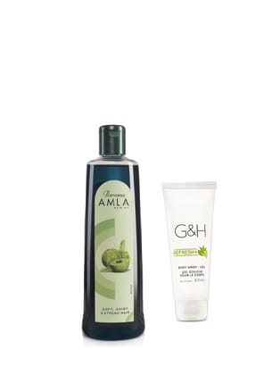 G&H Nourish+ Body Wash Gel 60 ml + Persona Amla Hair Oil 200ML