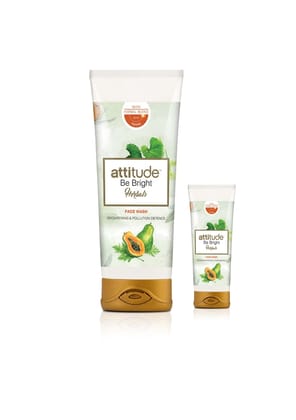 Amway Attitude Be Bright Herbals Face Wash - 100ml, Pack of 2