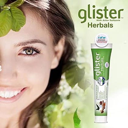 Glister Multi-Action Toothpaste Herbals 200gm, Qty-2