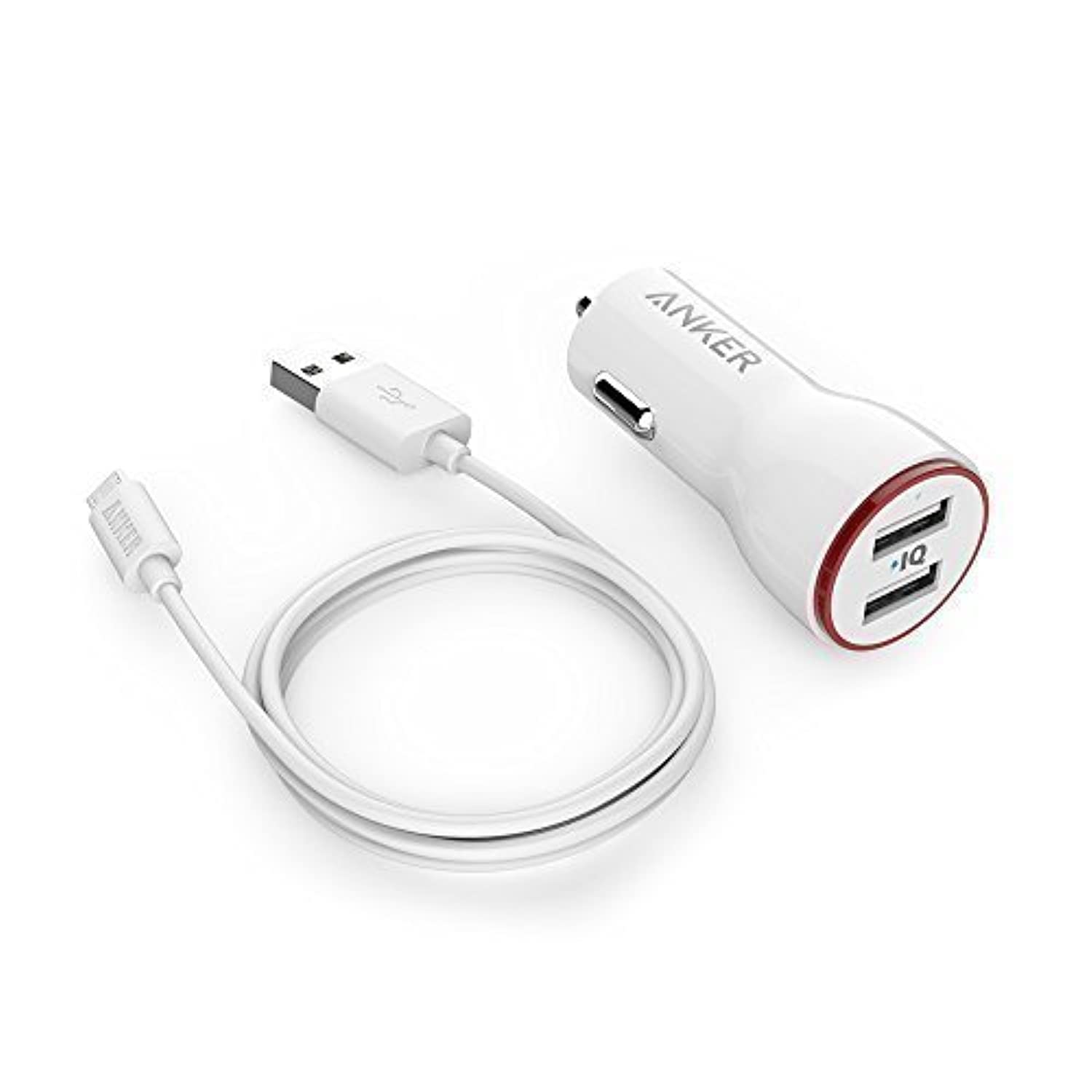 Anker 24W Dual USB PowerDrive 2 Car Charger with 3ft Micro USB to USB Cable