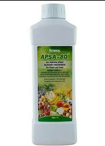 Amway Apsa-80 All Purpose Spray Adjuvant Concentrate for Plants and Crops -1 L