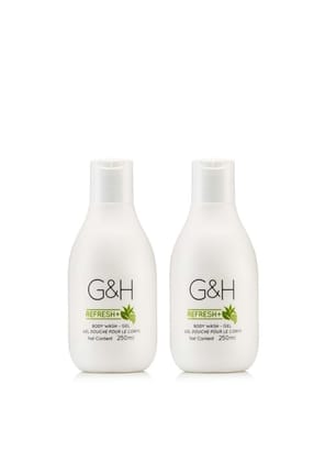 G&H Refresh+ Body Wash - Gel 250ml pack of 2