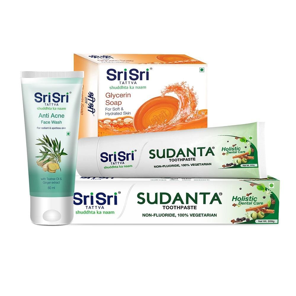 Getting Ready Refreshment Combo (Anti Acne Face Wash, Glycerin Soap, Sudanta Toothpaste)