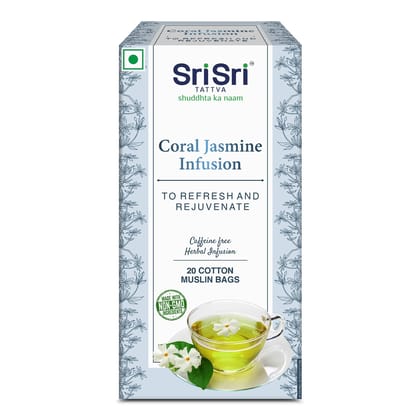 Coral JASMINE Infusion - TO REFRESH AND REJUVENATE - With the fragrance of freshness - 20 Dip Bags