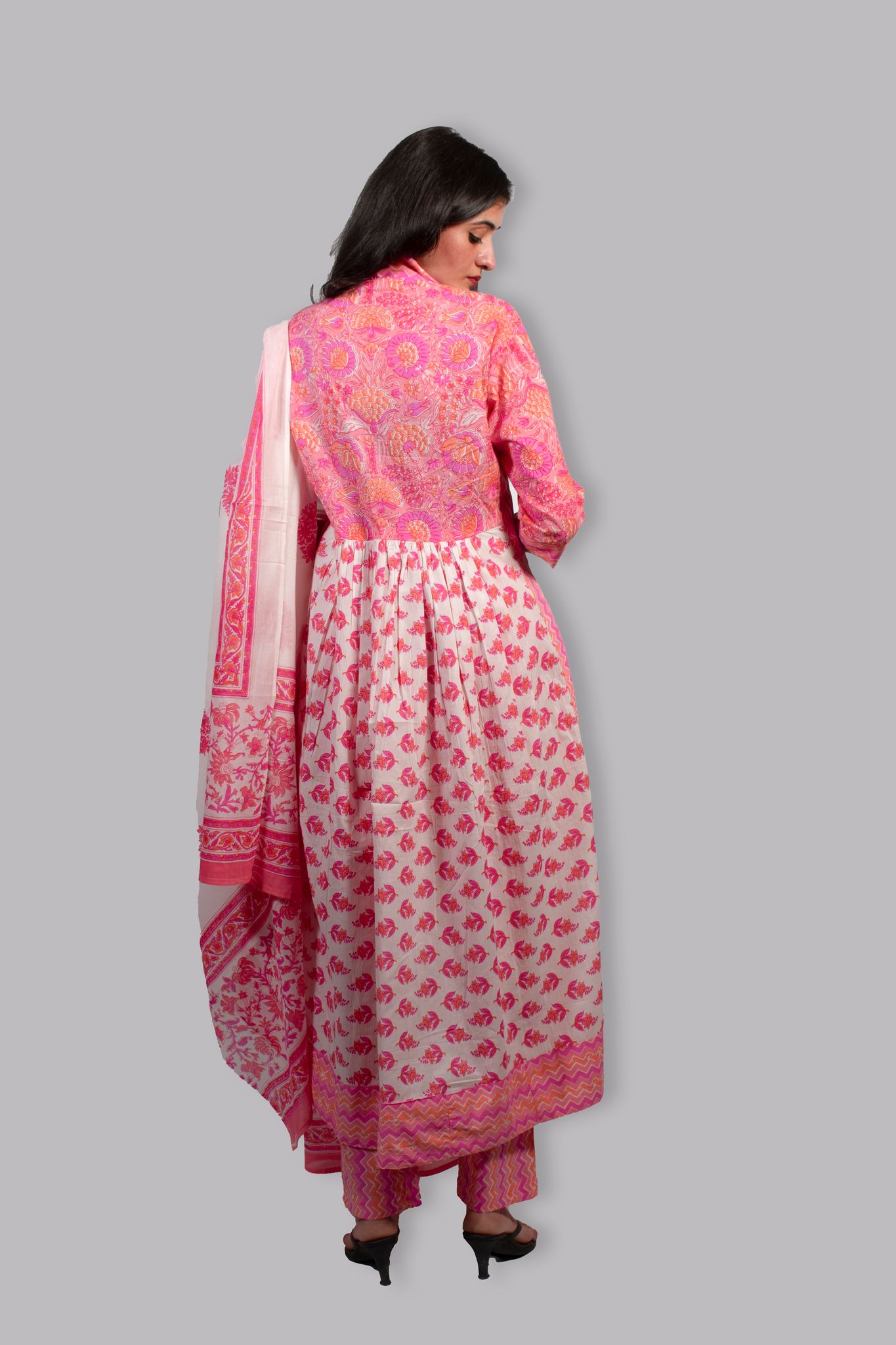 kiyashi nyracut pink 3pc kurta set