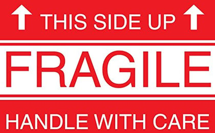 Fragile Handle with Care Large Size Label Size 11.5x16 Inches (4)