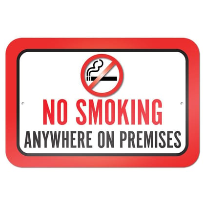 No Smoking Signage Sticker