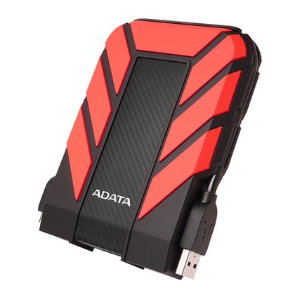 Adata AD710P 2TB External Hard Drive 3.5" Sata III IP65 Rating With Waterproof & Shockproof-Red