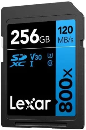 Lexar High Performance 800x 256GB SDXC UHS-I U3 SD Card For Camera LSD08000256G-BNNNG