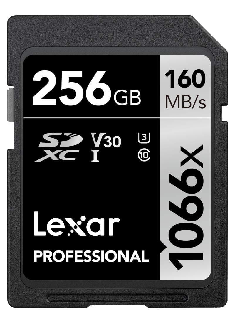 Lexar Professional 256GB 1066x SDXC UHS-1 SD Card For Camera V30 LSD10660256G-BNNNG