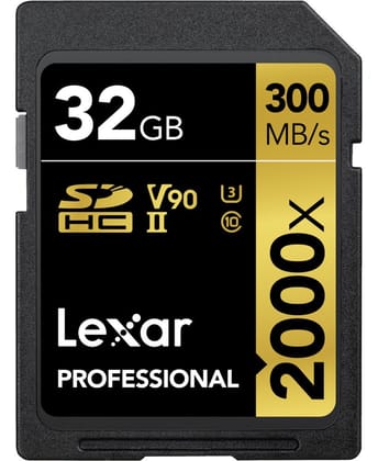 Lexar Professional 2000x 32GB SDHC UHS-II SD Card For Camera LSD2000032G-BNNNG