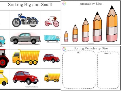 Size Sorting Worksheet (Box)