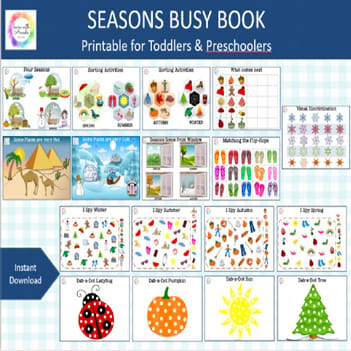 Seasons Busy Book for Toddlers (Box)