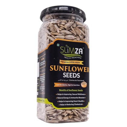 Slimza Healthy Premium Sunflower Seeds (190gm) | High Protein, Fiber | For Weight Loss | No Preservative | Vegan | Gluten Free