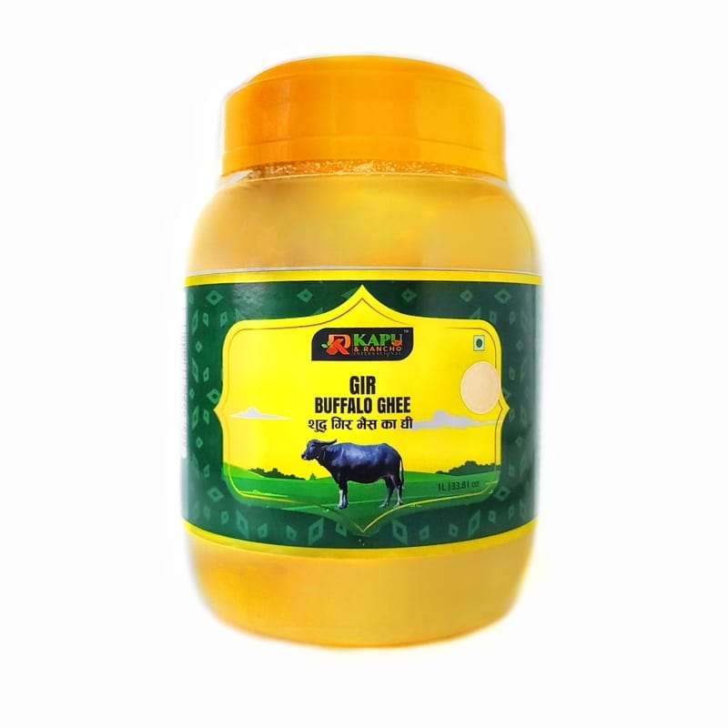 KAPU & RANCHO INTERNACIONAL Milk Pure Gir Buffalo Ghee – 500ml (500GM)