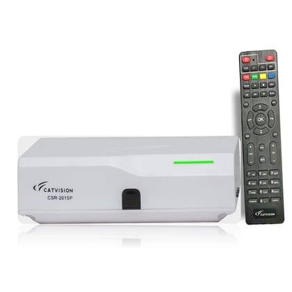 Catvision DD Freedish Set Top Box | MPEG 2 Standard Definition (SD) | Watch 90+ Channels Free-White