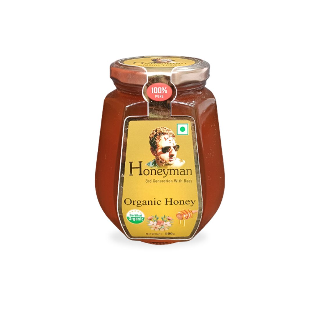 Honeyman Organic Honey | Pure & Natural | Energy Booster (500)