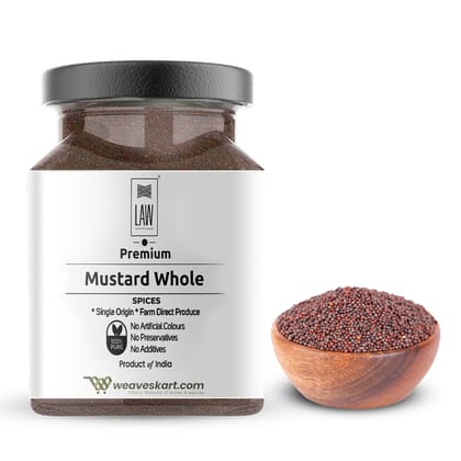 Premium Quality Mustard whole 100gm – (Organically Grown & Single Origin)