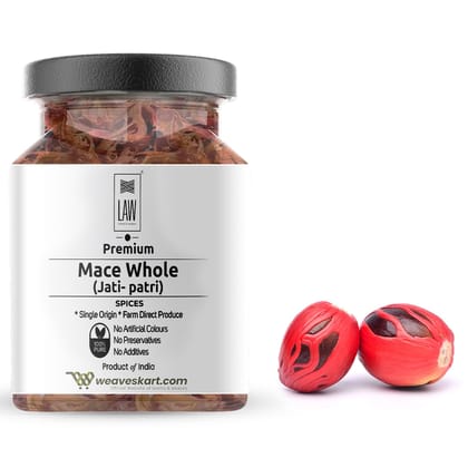 Premium Quality Single Origin Mace Whole (Jati- patri) – 50 gm (glass jar)