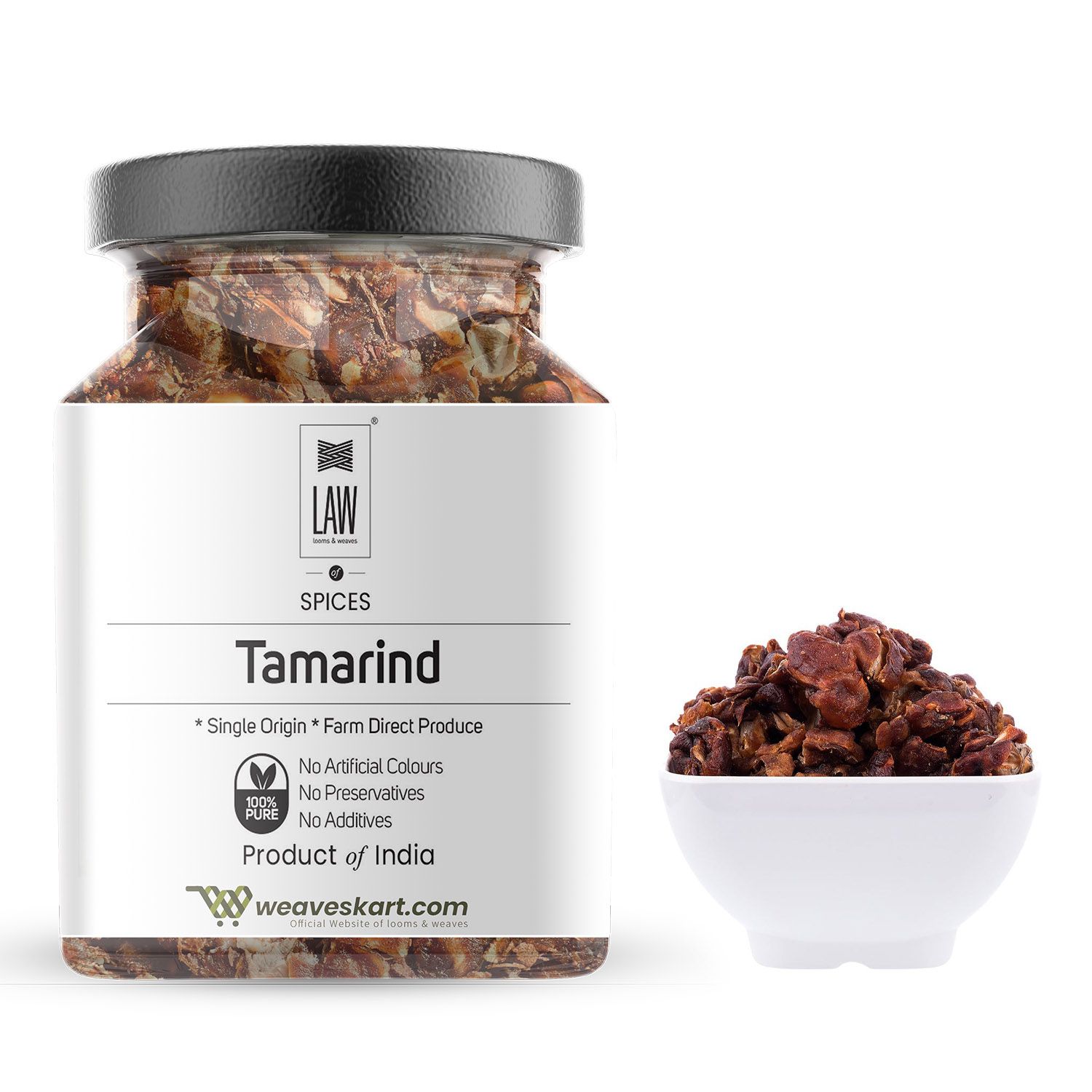 Premium Tamarind Whole – 200 gm (Single Origin, Farm Direct Produce, Organically Grown & Made in small batches)