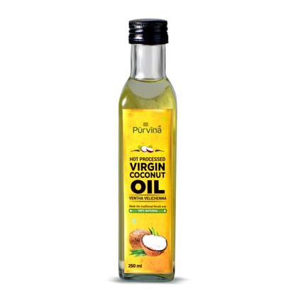 Purvina ® Pure Hot Processed Virgin Coconut Oil (Ventha Velichenna) – 250 ml