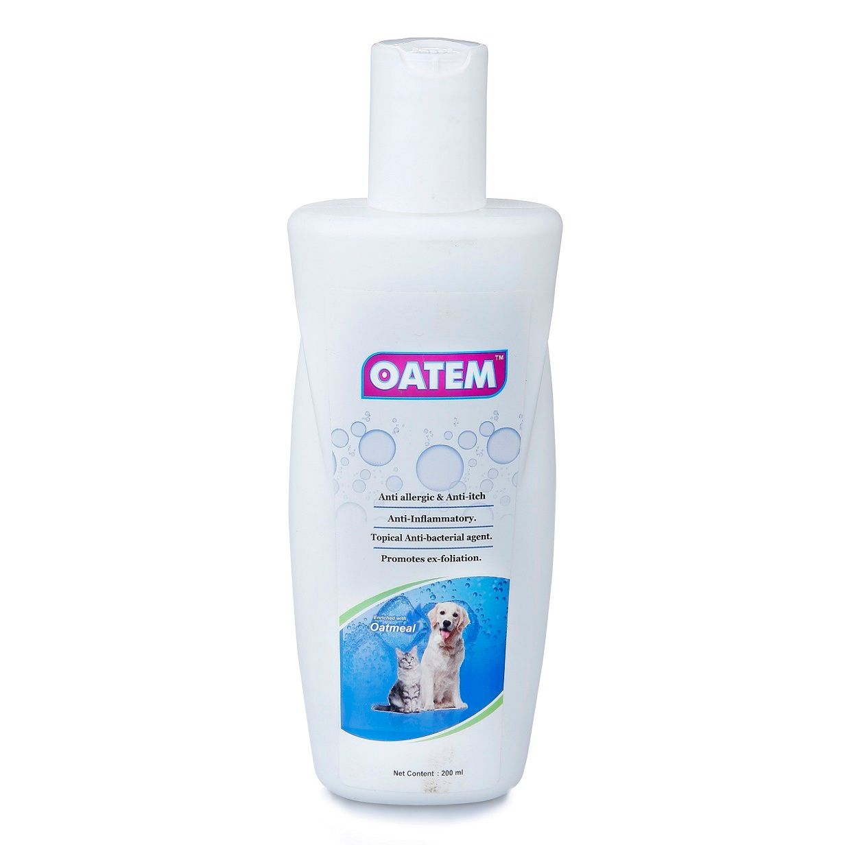 OATEM Shampoo with Oatmeal for Dog, Puppies and Cats, 200 ml