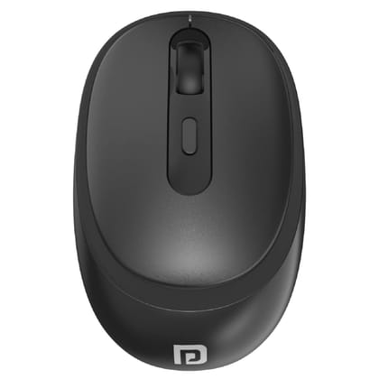 Portronics Toad 27 Wireless Mouse, Silent Buttons, 2.4 GHz with USB Nano Dongle for PC/Mac/Laptop, Auto Power Saving Mode, Adjustable DPI Button(Black)