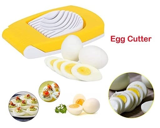 1pc 3 In 1 Egg Slicer, Multipurpose Egg Slicer For Hard Boiled