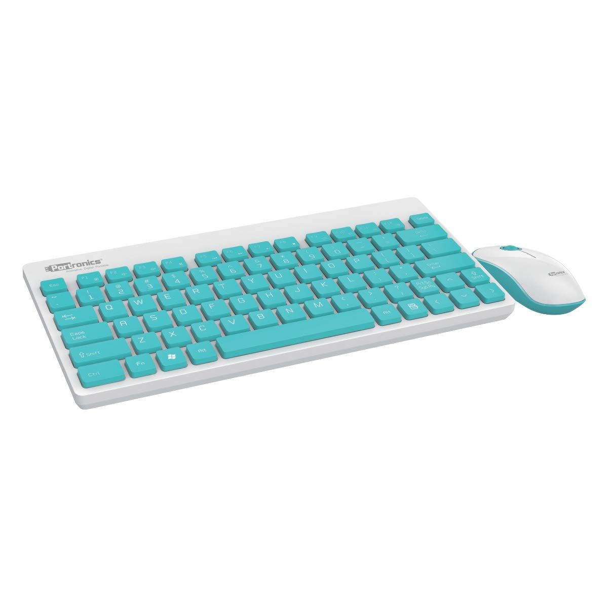 Portronics - White Wireless Keyboard Mouse Combo (Key 2 Combo)