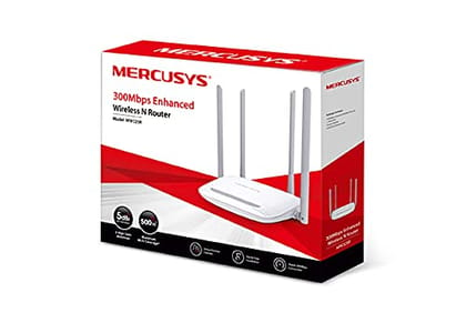 Mercusys MW325R 300Mbps Enhanced Wireless Wi-Fi WiFi Router | Four 5dBi High Gain Antennas | Coverage Upto 500 sq. ft | Parental Control | Guest Network | Advanced Encryption