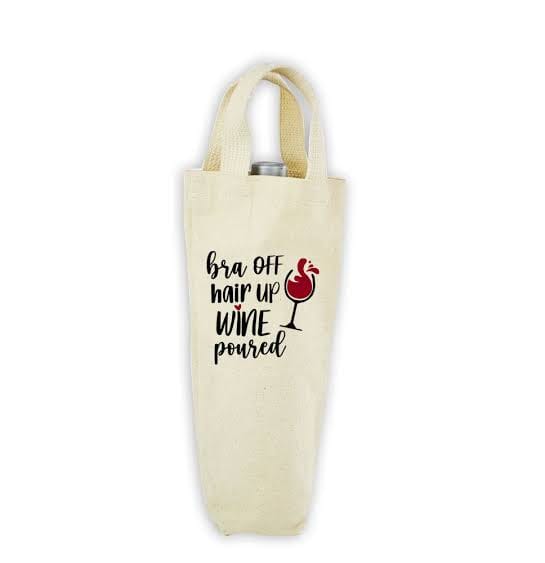 printed wine bag